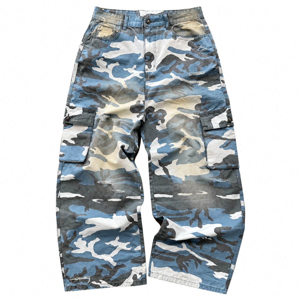 Skater Cargos ( Blue Washed Camo )